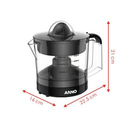 Espremedor de Frutas Suco Express 127v 40w 0,75 Litros Preto Arno Zp2028b1 - 3