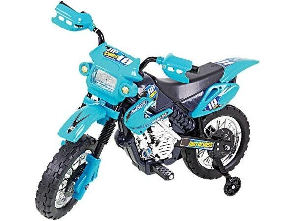 Moto Eletrica Inf Motocross Azul - 1