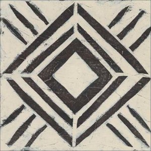 Tribal Patterns V Canaleta 80x80cm Preta