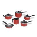 Ver imagem 2 de Conjunto de Panelas Antiaderente 6 Peças com Pipoqueira Chilli Cereja Brinox 7015/146