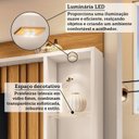 Ver imagem 7 de Estante Home para TV até 60 Polegadas 190x200cm com 4 Portas LED e Ripado Leto Espresso Móveis