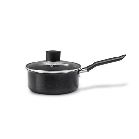 Panela com Tampa Antiaderente 20 Cm 2,5 Litros Ebony Preto Brinox 7190/458