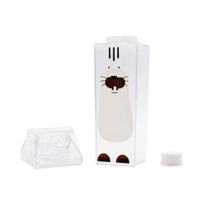 Garrafa Infantil Transparente C/ Rosca 500ml Mod. Leite - Foca