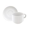 Xícara de Chá com Pires Tramontina em Porcelana Branca 240ml - 13