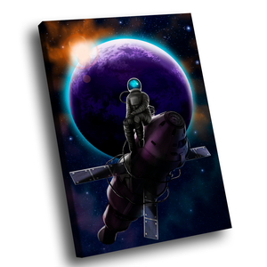 Quadro Astronauta Lunático -- BR ARTES