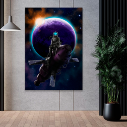 Quadro Astronauta Lunático -- BR ARTES - 3