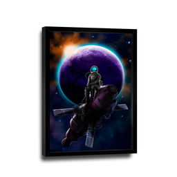 Quadro Astronauta Lunático -- BR ARTES - 2