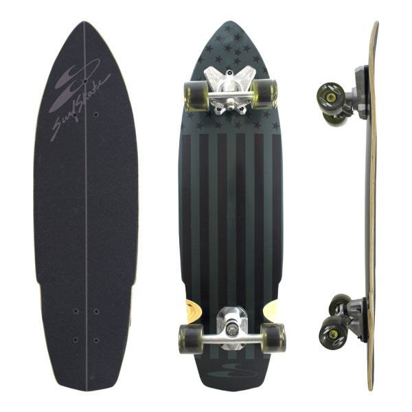 Skate Simulador de surf Swell Tech surfskate Hybrid Blackops - 1