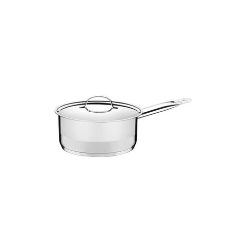 Panela Cocotte Tramontina Professional em Aço Inox com Fundo Triplo e Tampa Plana 14 cm 1,1 L