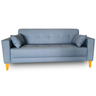 Sofá Gianni | Pé Trapézio & Tecido Acquablock Impermeável | 2 Lugares | Medida 180cm | Índigo 306 - 1