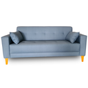 Ver imagem 1 de Sofá Gianni | Pé Trapézio & Tecido Acquablock Impermeável | 2 Lugares | Medida 180cm | Índigo 306
