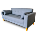 Ver imagem 3 de Sofá Gianni | Pé Trapézio & Tecido Acquablock Impermeável | 2 Lugares | Medida 180cm | Índigo 306
