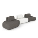 Ver imagem 3 de Sofá 3 Lugares Orgânico com Chaise e 2 Módulos Berlim Bouclê Gf K01 - D’Rossi
