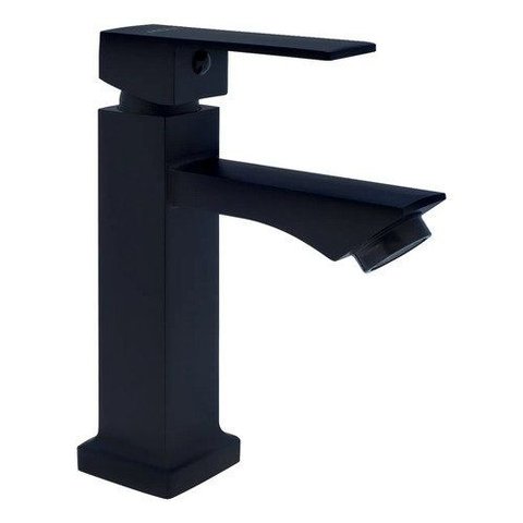 Torneira de Banheiro Acqua Metais Quadra Preto Fosco