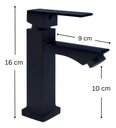 Ver imagem 4 de Torneira de Banheiro Acqua Metais Quadra Preto Fosco