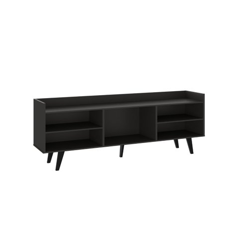 Rack Barém pés estilo retrô para tv até 40 polegadas cinza