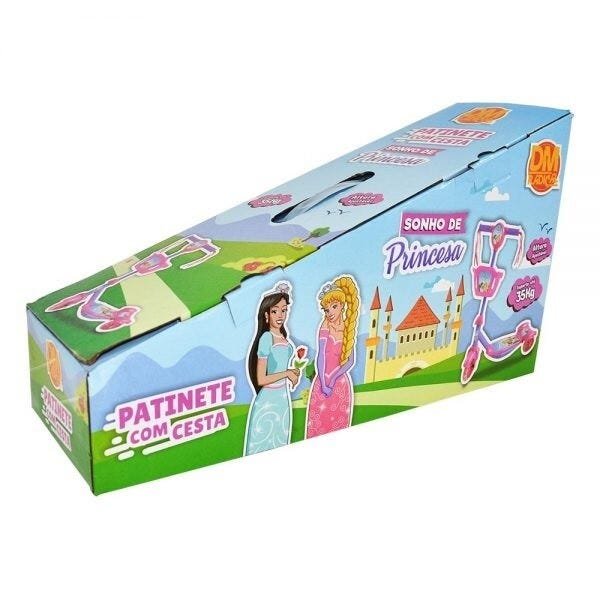 Patinete com Cesta Sonho de Princesa - Dm Toys - 3