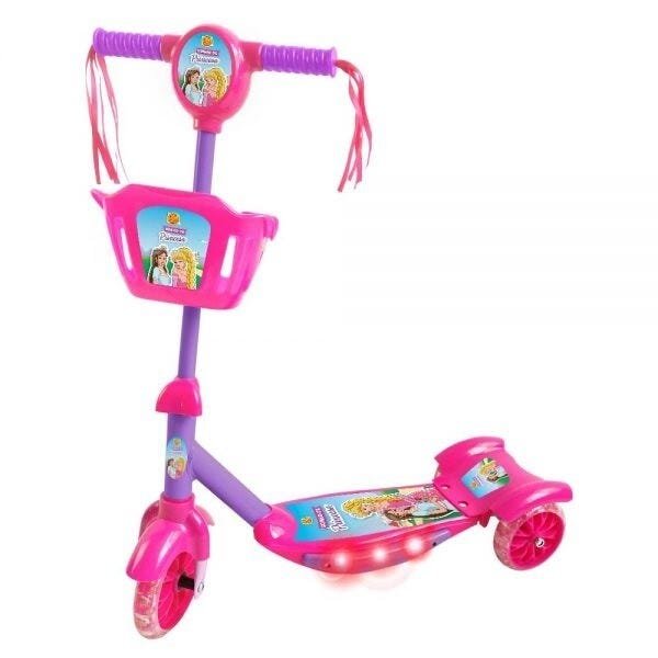 Patinete com Cesta Sonho de Princesa - Dm Toys - 1
