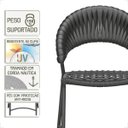 Ver imagem 4 de Cadeira de Jantar Milão Aluminio e Croche Náutico 1 Unidade - Preta