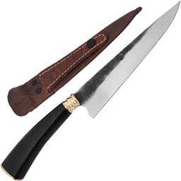 2 Facas Modelo Tesoura de Tosquia Artesanal 7' Gaúcha Churrasco Carbono 1070 Chifre - 4