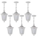 Ver imagem 1 de Kit 6 Luminárias Pendentes 58cm Branco Externo Colonial E27 Termoplástico Grega Dital