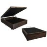 Cama Box Baú Casal Suede 138x188 Marrom - 2