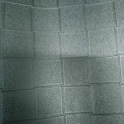 Papel de Parede Quadriculado Cinza Metálico com Brilho Sofisticado - Coleção Vip 1066 - 2