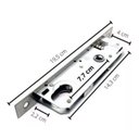 Ver imagem 2 de Fechadura Serralheiro Perfil Estreito Externa F-2400 Espelho Branco 22mm Aliança