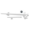 Prateleira 20x60 cms com suporte incluso DECORE CLIP 2060 - Branco - 2