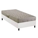 Ver imagem 1 de Cama Box Solteiro: Colchão Espuma D33 Herval Cannes + Base Crc Corano White (88x188)