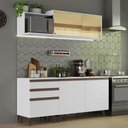 Ver imagem 1 de Armário de Cozinha Compacta 180cm Branco Reims Madesa 01