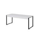 Ver imagem 2 de Mesa de Escritório Kuadra 180cm Branco Chess/Est.Preta