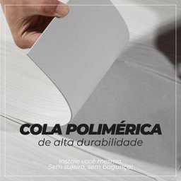 Piso Vinílico Autocolante Residencial 2mm Madeira Branca M04 - Caixa com 5m² - 6