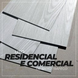 Piso Vinílico Autocolante Residencial 2mm Madeira Branca M04 - Caixa com 5m² - 5