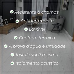 Piso Vinílico Autocolante Residencial 2mm Madeira Branca M04 - Caixa com 5m² - 7
