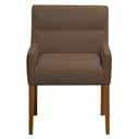 Ver imagem 6 de Kit 6 Cadeiras para Mesa de Jantar Angel Base Madeira Corano Marrom - Nexta Casa