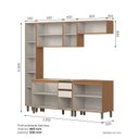 Ver imagem 4 de Cozinha Modulada Completa 6 Peças com Paneleiro Venaly