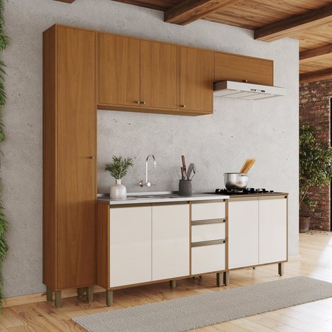 Cozinha Modulada Completa 6 Peças com Paneleiro Venaly