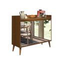 Ver imagem 1 de Buffet Aparador Retrô com Espelho Clássico 2 Portas Freijó