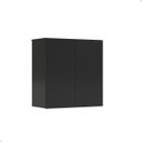 Ver imagem 1 de Armário Aéreo 2 Portas Cozinha Lavanderia Quarto - Mod.3002 Cor:preto