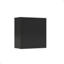 Ver imagem 2 de Armário Aéreo 2 Portas Cozinha Lavanderia Quarto - Mod.3002 Cor:preto