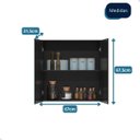 Ver imagem 7 de Armário Aéreo 2 Portas Cozinha Lavanderia Quarto - Mod.3002 Cor:preto