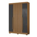 Ver imagem 2 de Guarda Roupa 4 Portas 2 Gavetas Internas com Pés Aramóveis