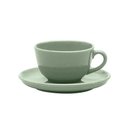 Ver imagem 1 de Xícara para Chá com Pires em Cerâmica Flat Matcha 200ml Oxford