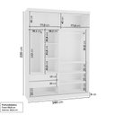 Ver imagem 4 de Kit Guarda Roupas 2 Portas e Cômoda Araçá CabeCasa MadeiraOriginals Branco