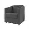 Poltrona Tina para Manicure e Pedicure Suede Cinza W&d Decor - 2