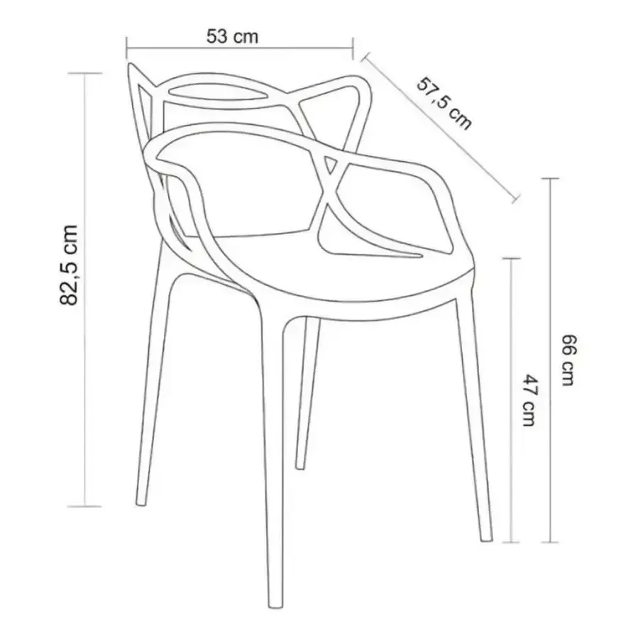 Ver imagem 2 de Cadeira Preta Allegra para Cozinha/mesa/jantar/varanda