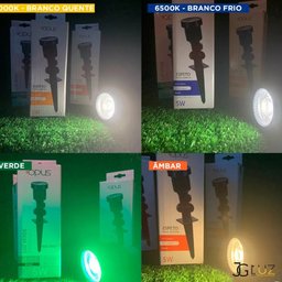 Espeto de Jardim Led Cor Verde 5w Bivolt a Prova D'água Opus - 3