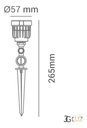 Ver imagem 4 de Espeto de Jardim Led Cor Verde 5w Bivolt a Prova D'água Opus