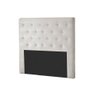 Cabeceira Cama Box Estofada Solteiro Hampton Suede Bege Claro - Probel - 1